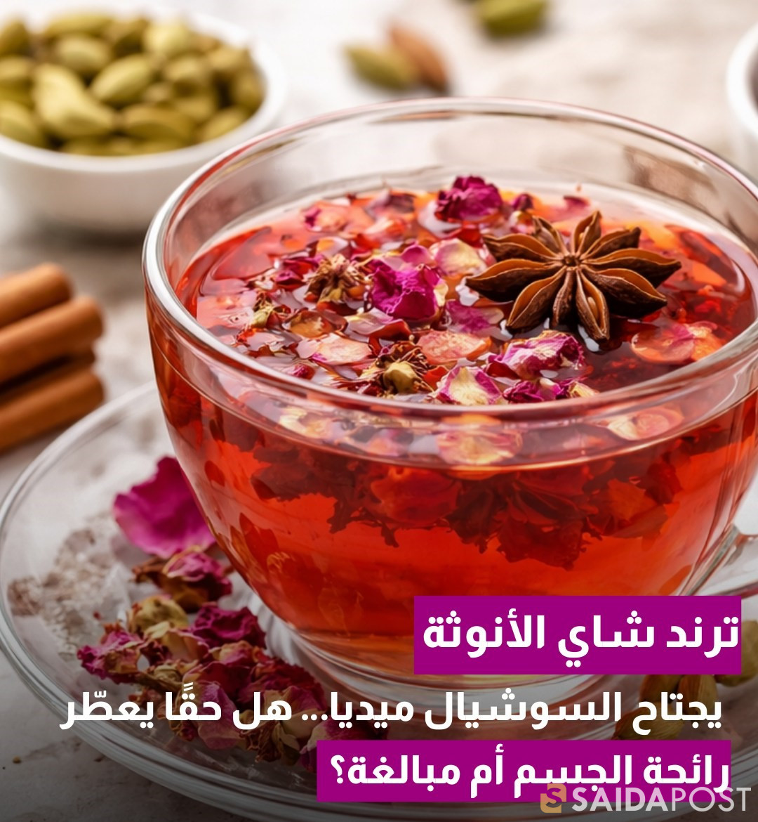 ترند شاي الأنوثة يجتاح السوشيال ميديا… هل حقا يعطر رائحة الجسم أم مبالغة؟